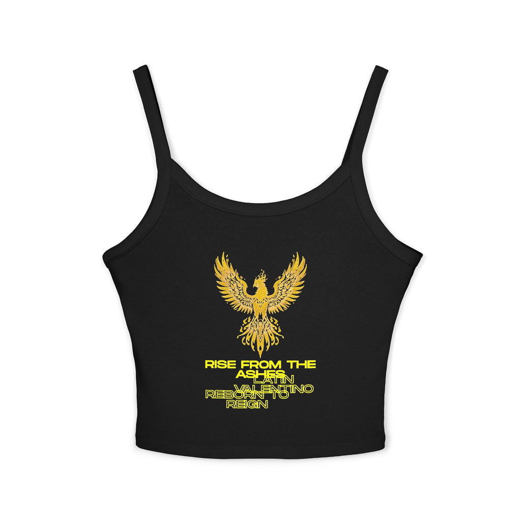 Phoenix Rise From The Ashes Tank Top | Yellow Firebird Graphic | Latin Valentino’s Merch