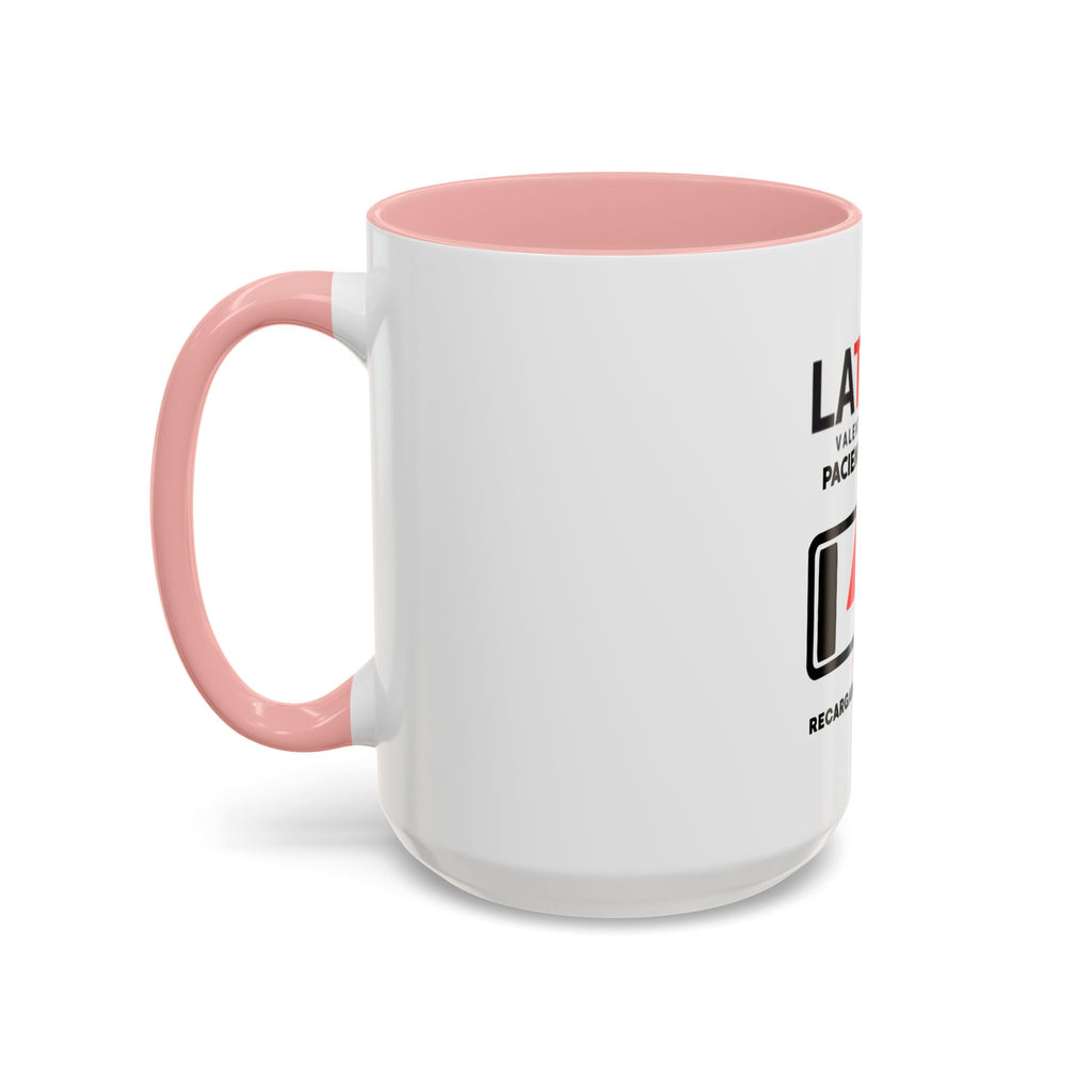 Latin 1% Battery Low Coffee Mug | Accent Ceramic Mug | Latin Valentino