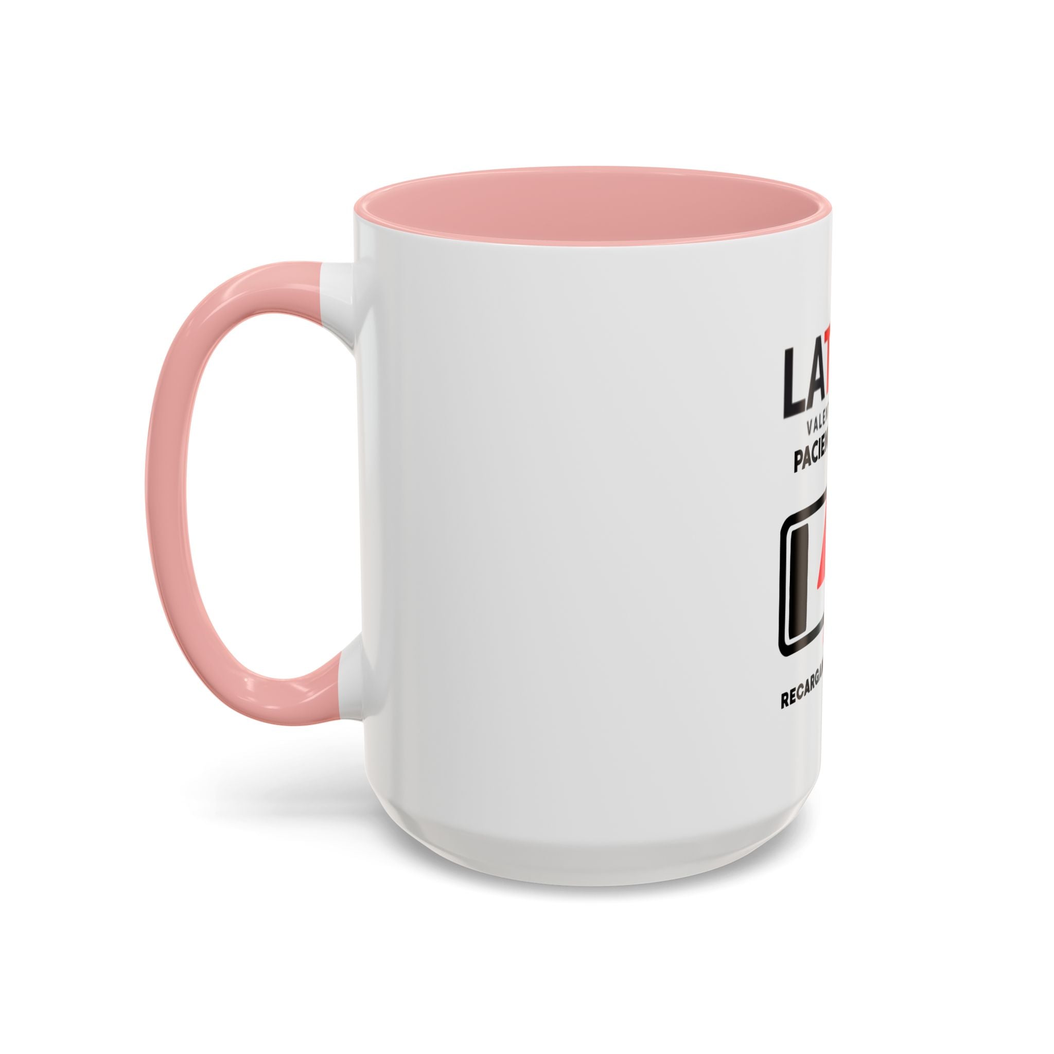 Latin 1% Battery Low Coffee Mug | Accent Ceramic Mug | Latin Valentino