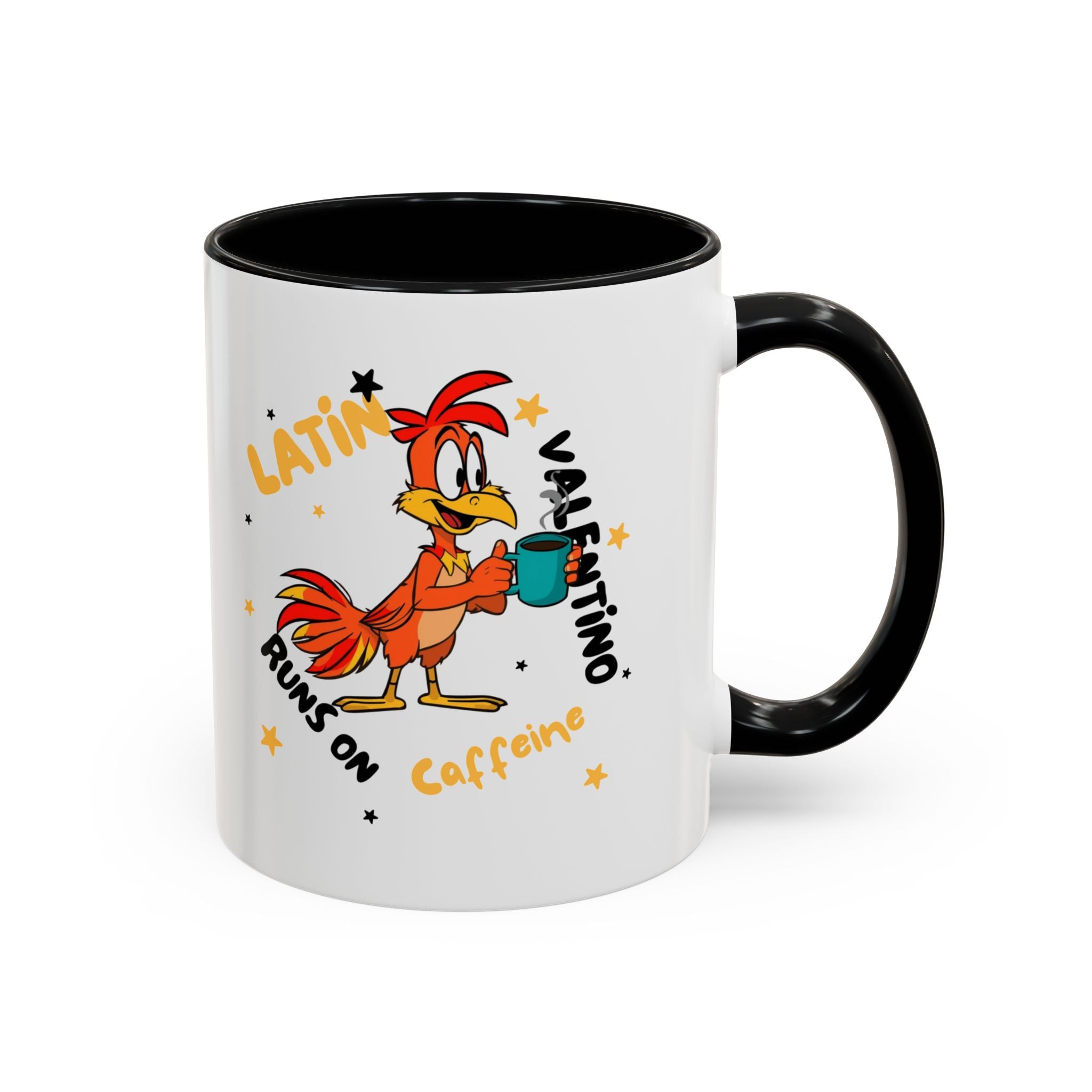 Latino Valentino Runs on Caffeine | Coffee Mug
