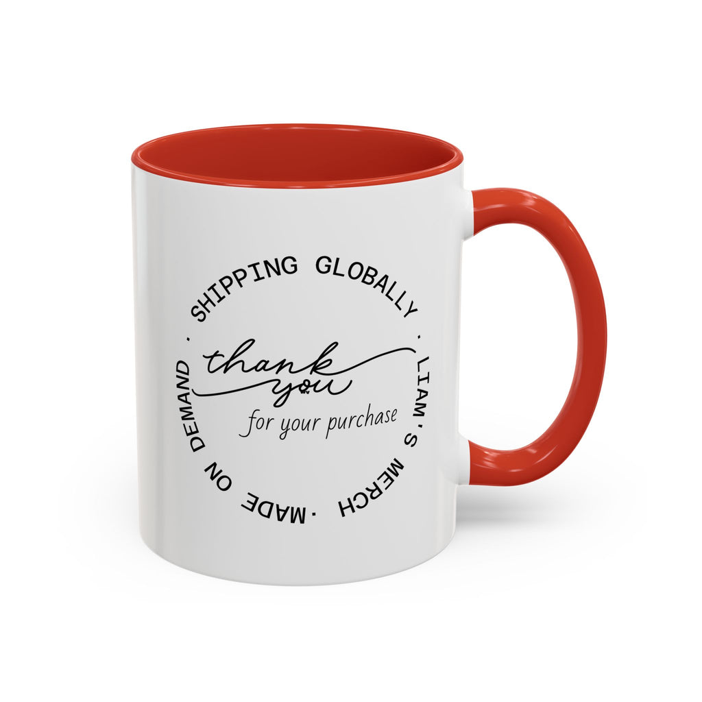 Latin Valentino’s “Thank you” Coffee Mug | Liam’s Merch | Perfect Addition to Finalize Purchase