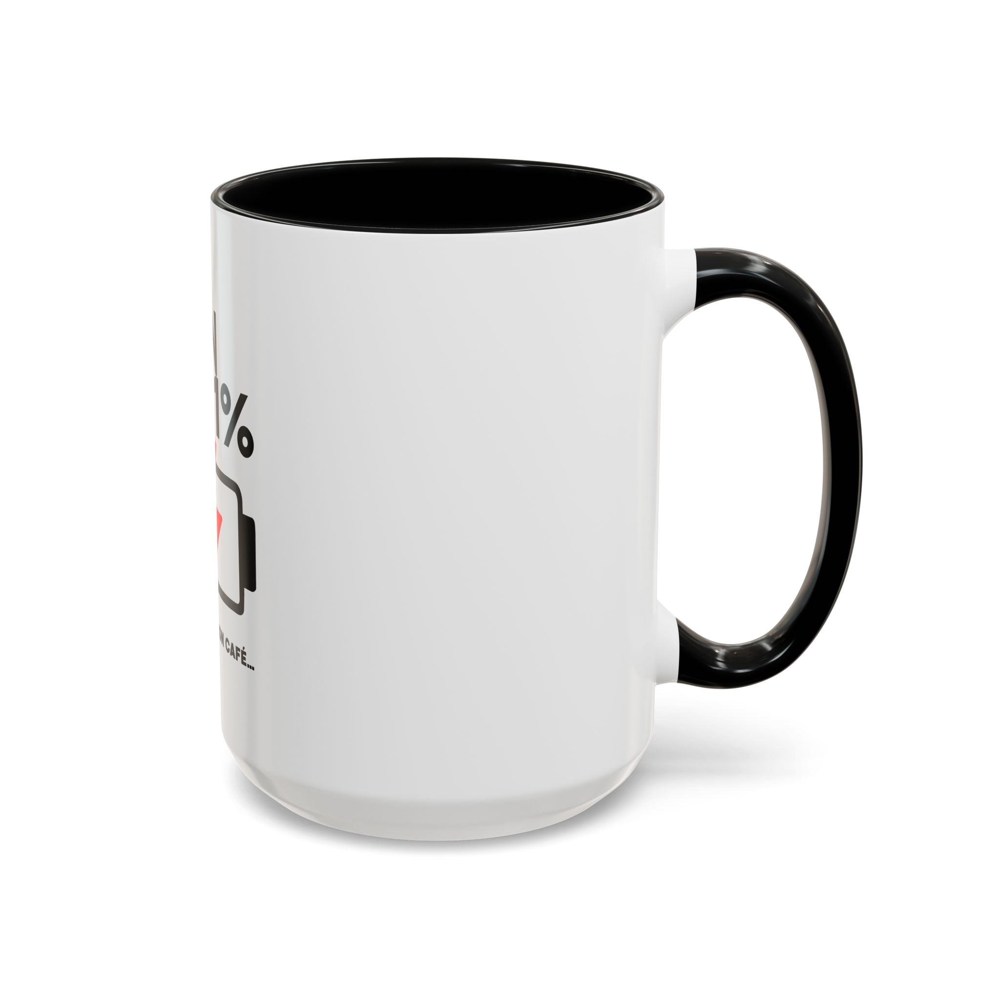 Latin 1% Battery Low Coffee Mug | Accent Ceramic Mug | Latin Valentino