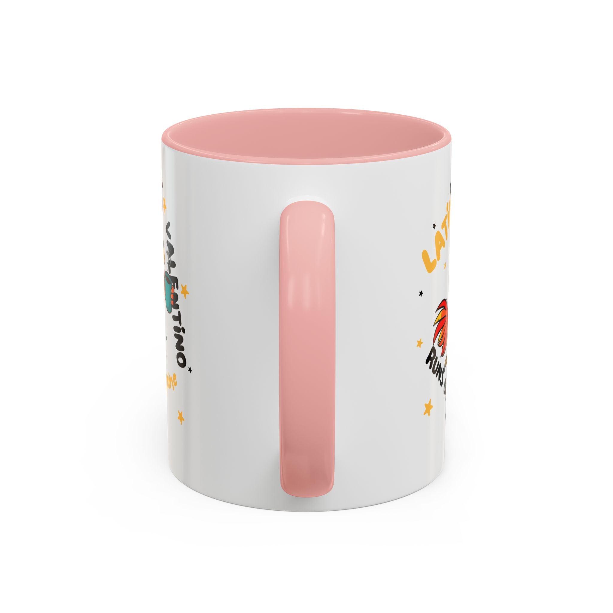 Latino Valentino Runs on Caffeine | Coffee Mug