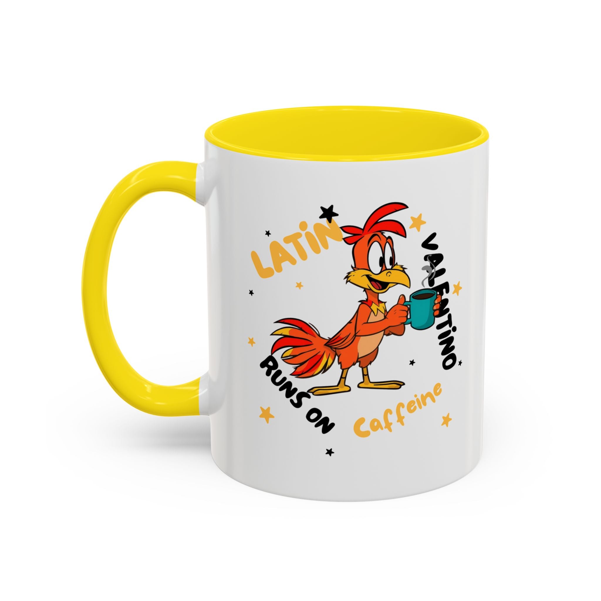 Latino Valentino Runs on Caffeine | Coffee Mug