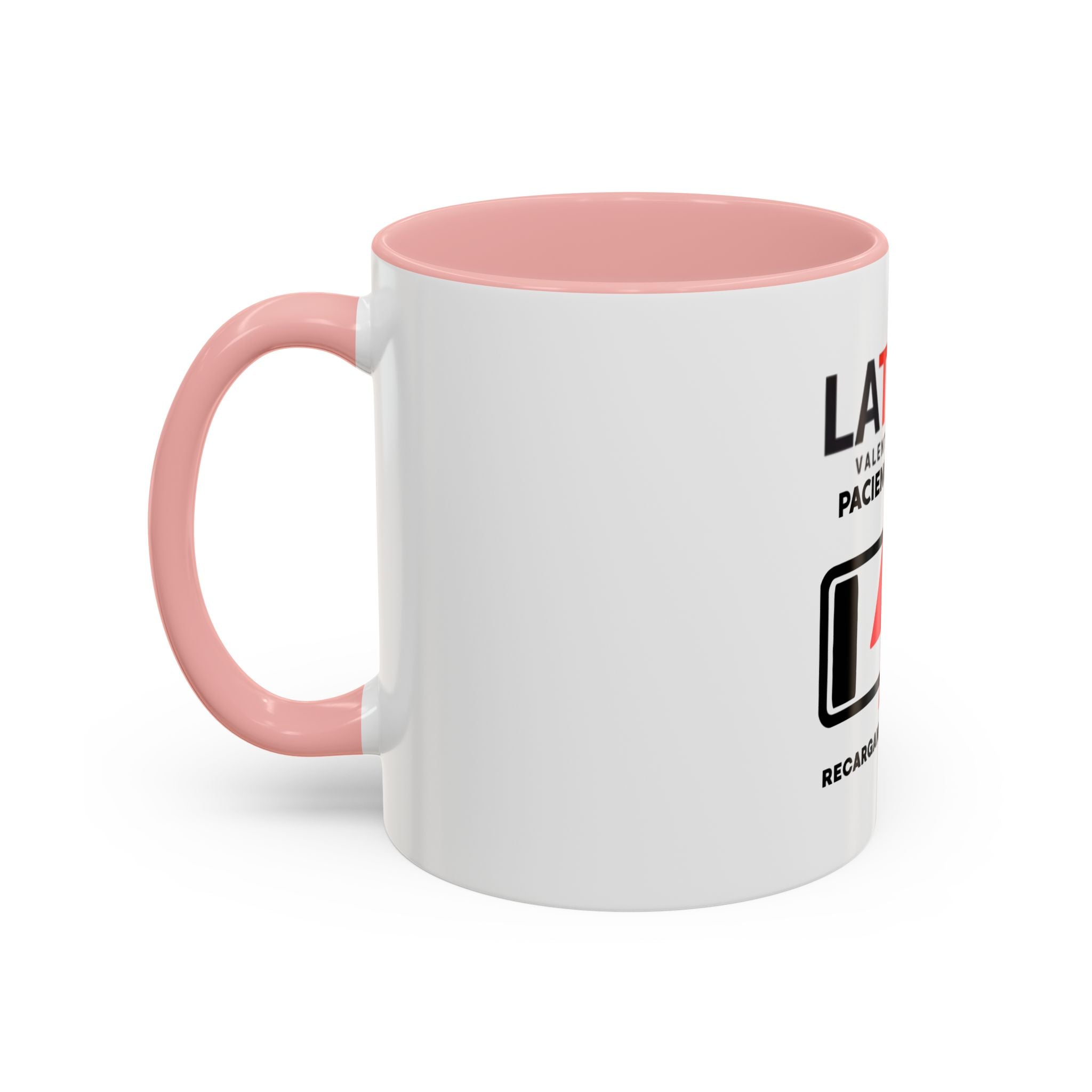Latin 1% Battery Low Coffee Mug | Accent Ceramic Mug | Latin Valentino