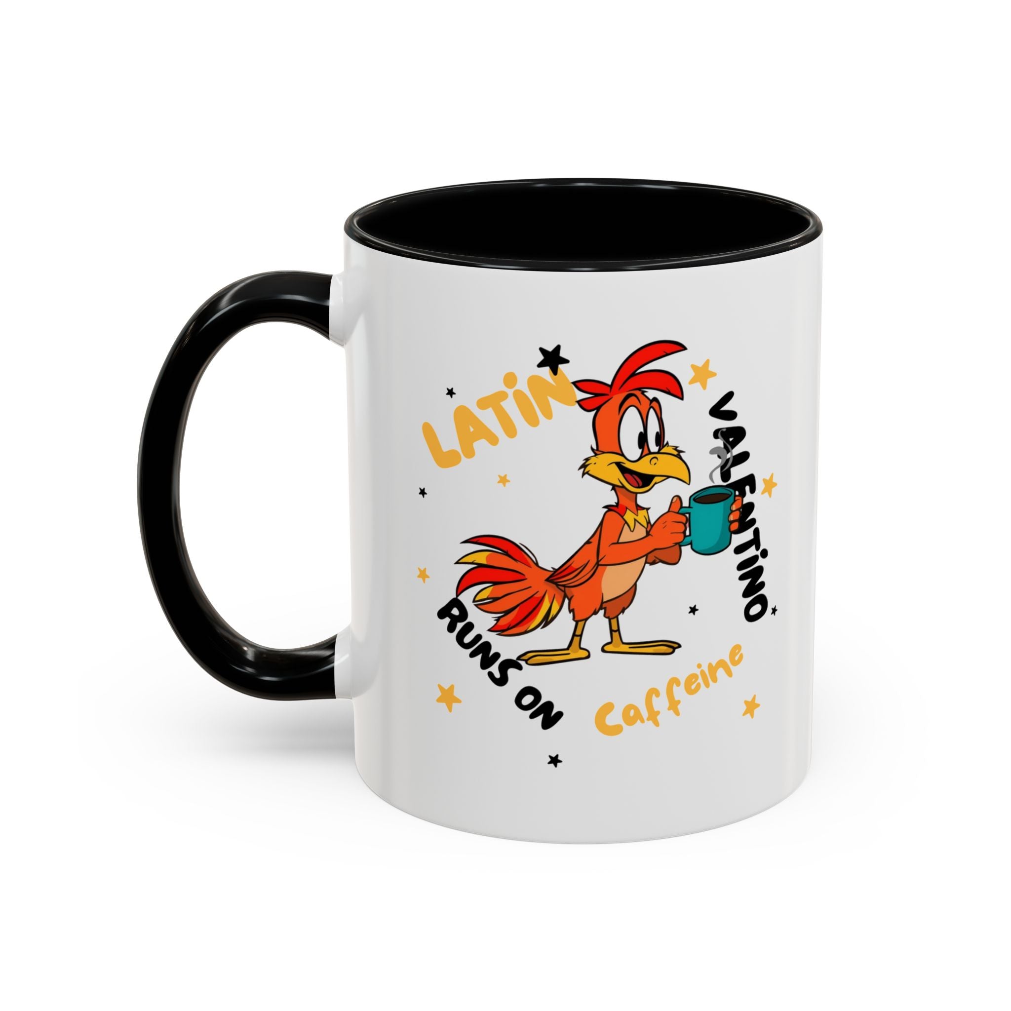 Latino Valentino Runs on Caffeine | Coffee Mug