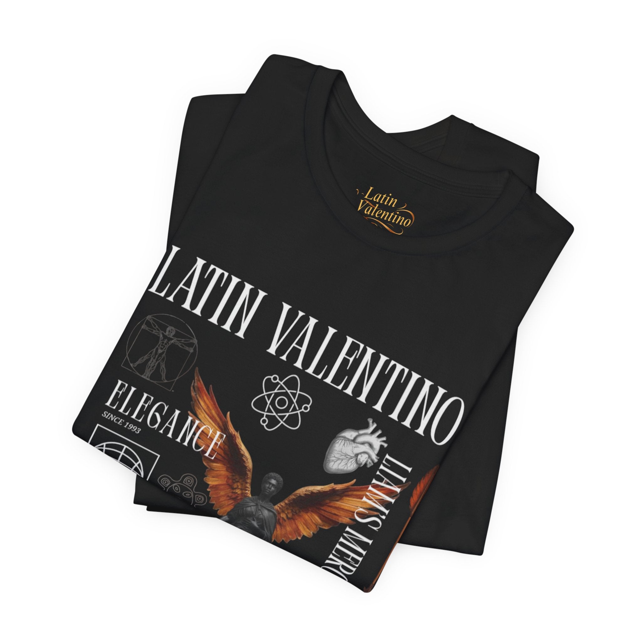 Unisex Jersey Short Sleeve Tee | Latin Valentino Merch | Detailed Graphic T-shirt