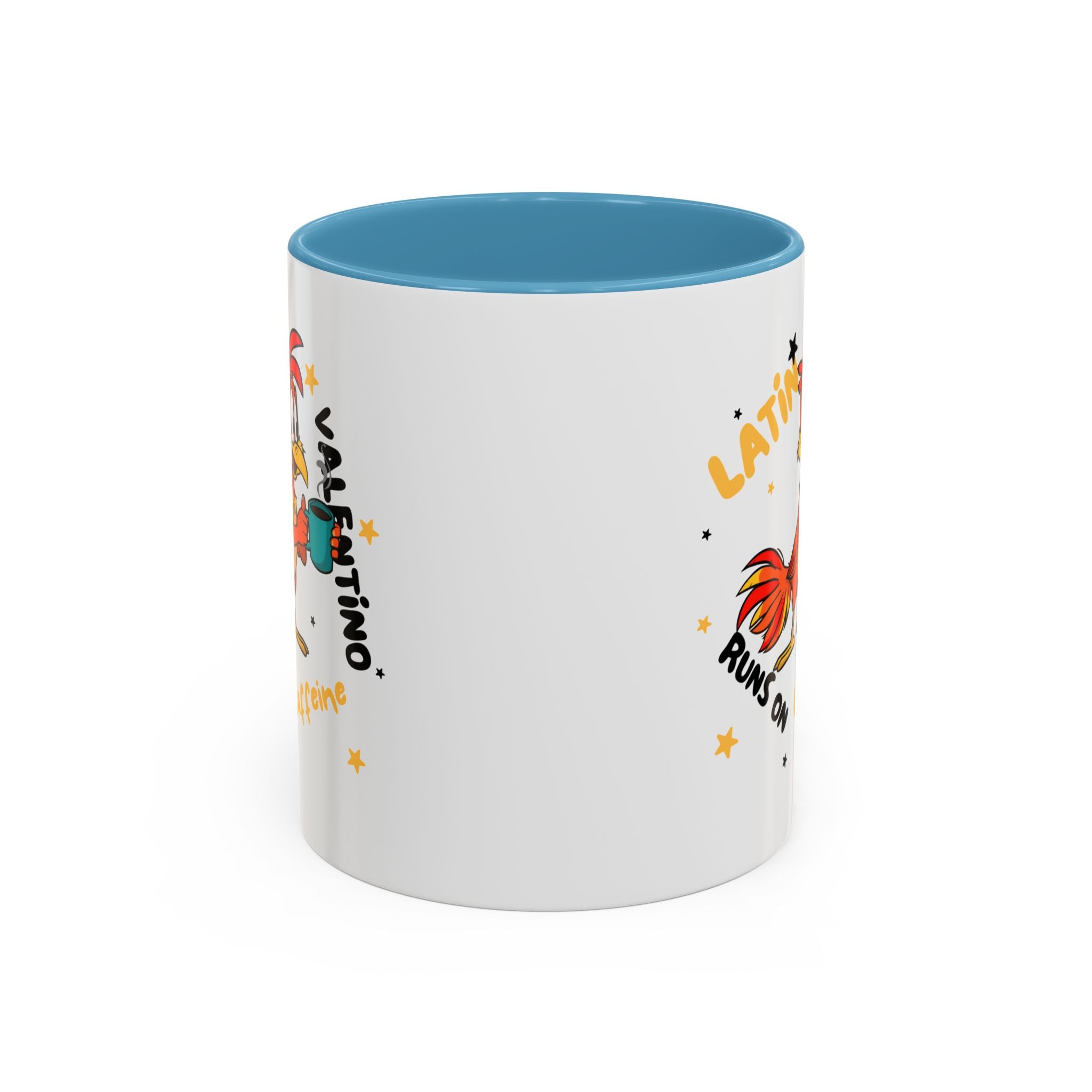 Latino Valentino Runs on Caffeine | Coffee Mug