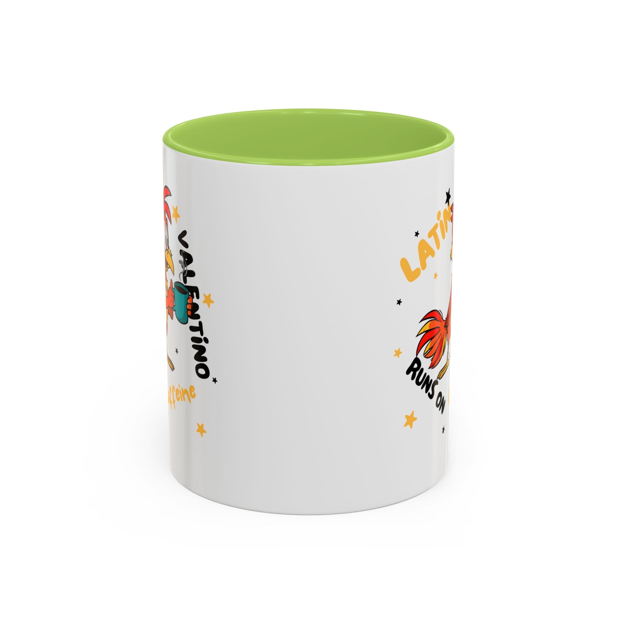 Latino Valentino Runs on Caffeine | Coffee Mug