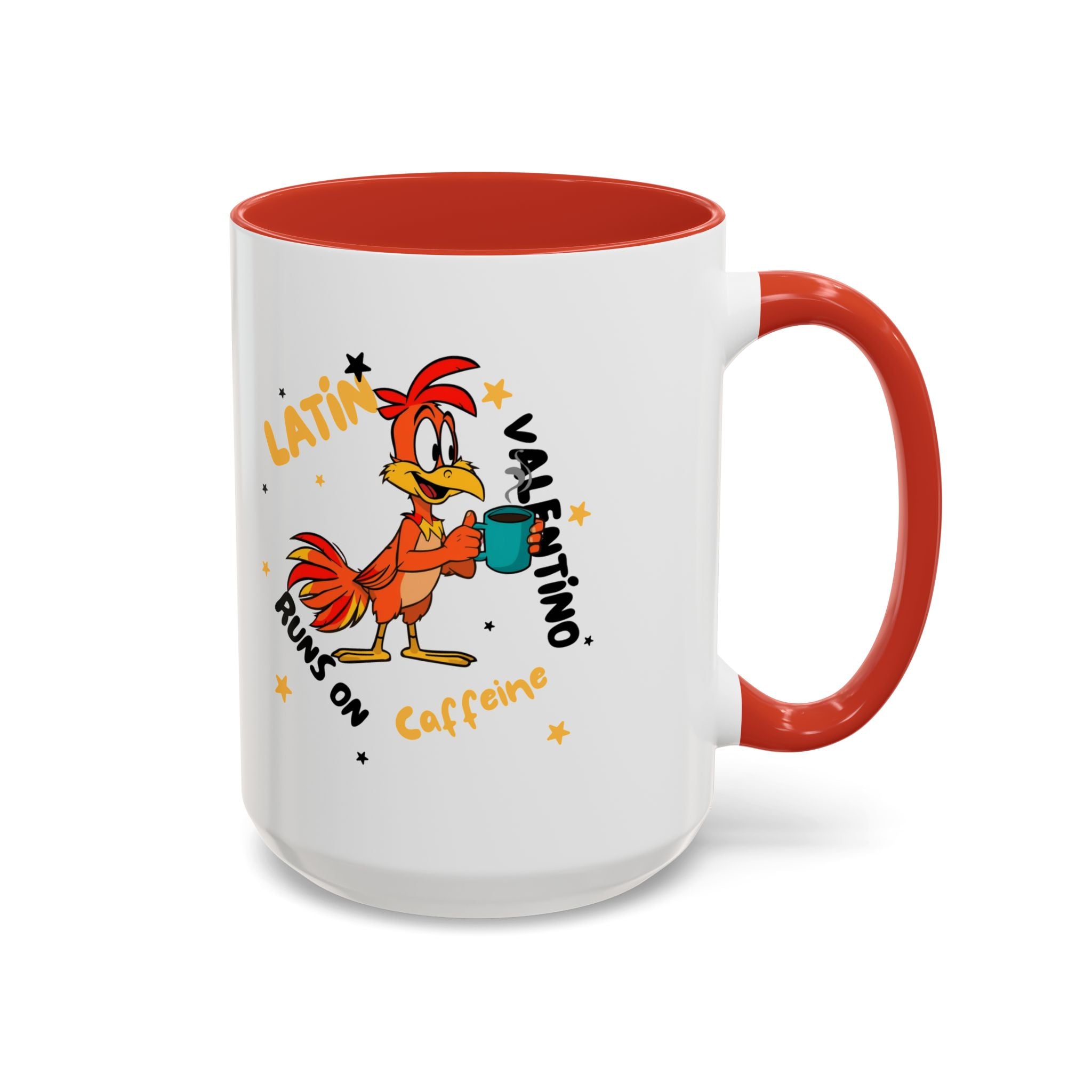 Latino Valentino Runs on Caffeine | Coffee Mug