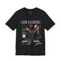 Unisex Jersey Short Sleeve Tee | Latin Valentino Merch | Detailed Graphic T-shirt