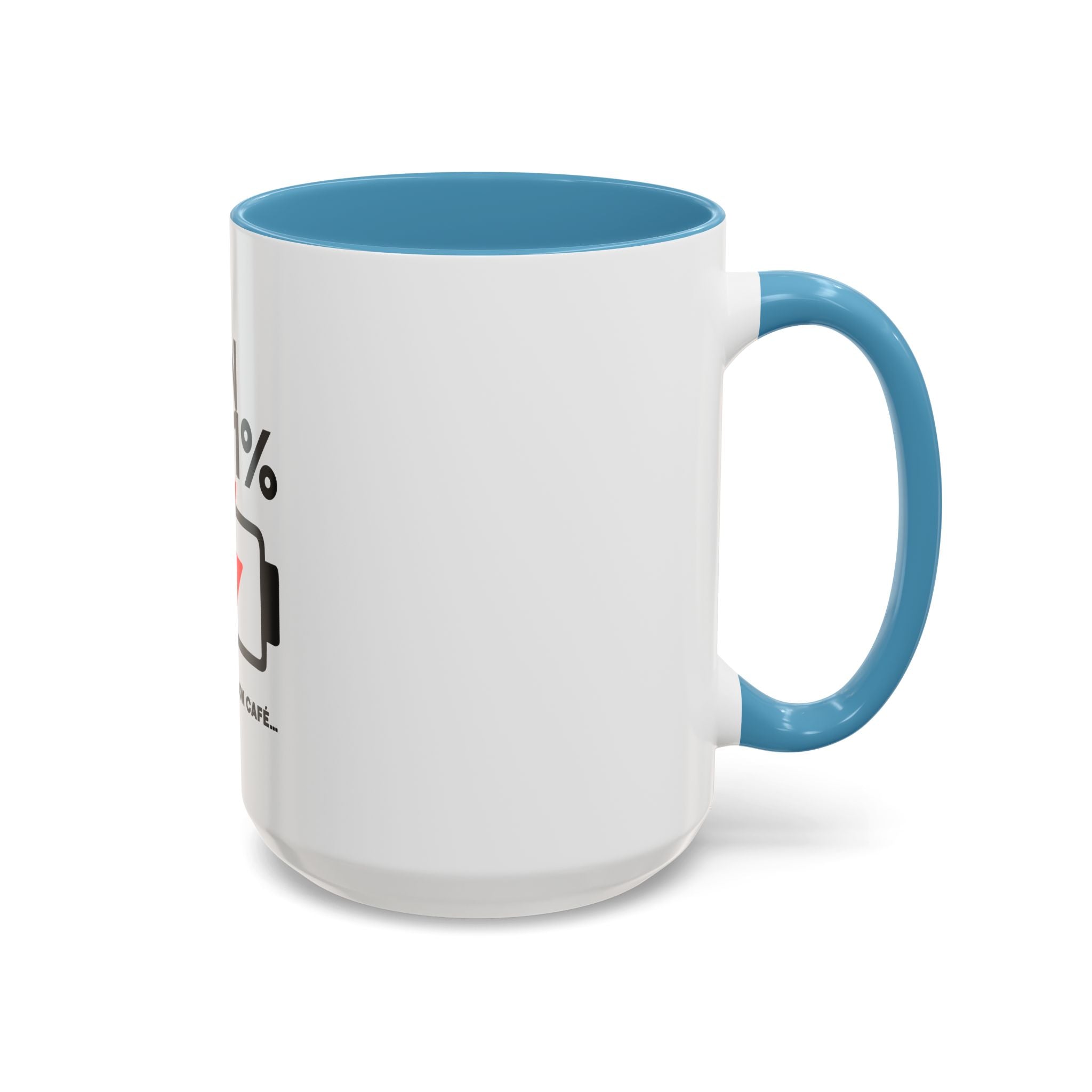 Latin 1% Battery Low Coffee Mug | Accent Ceramic Mug | Latin Valentino