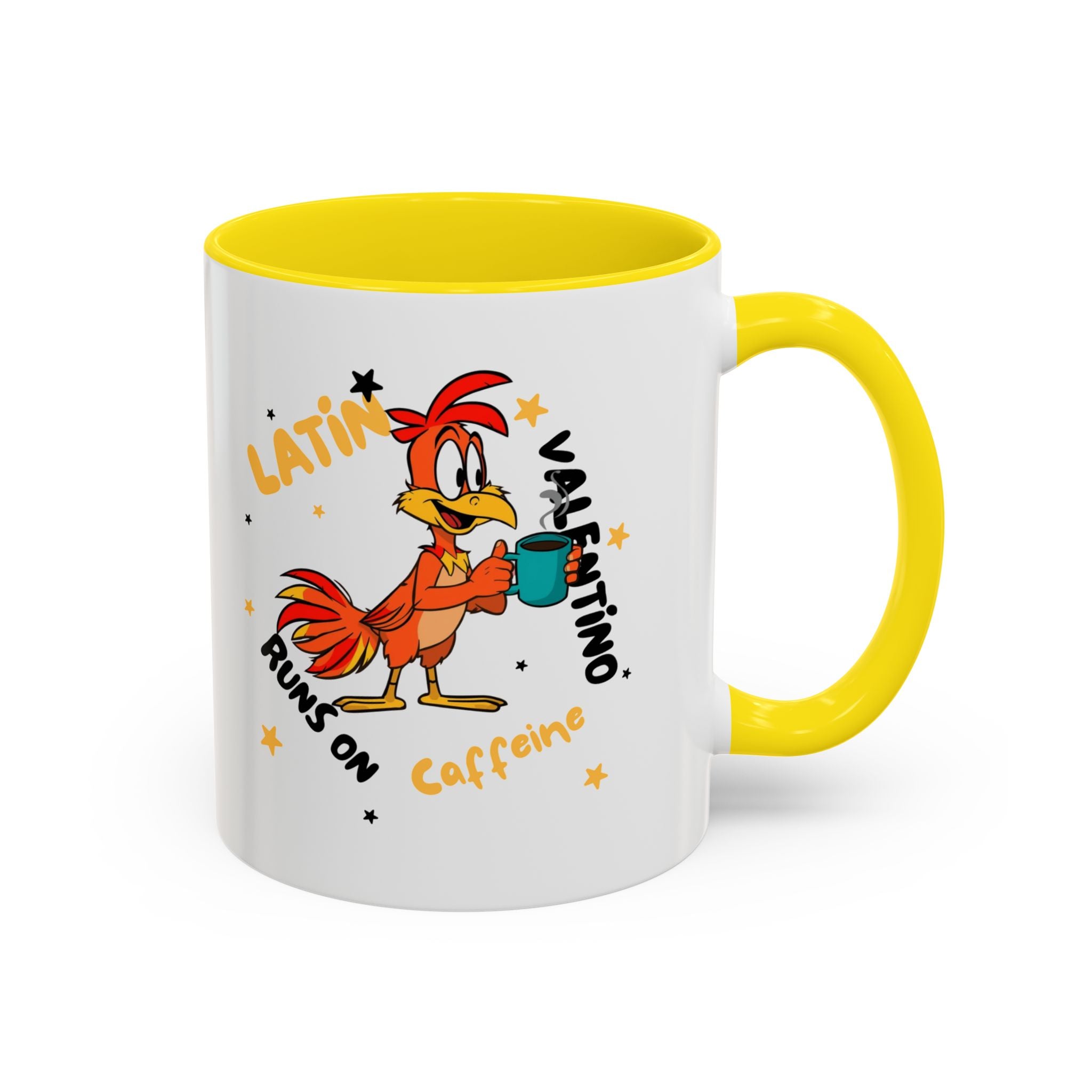 Latino Valentino Runs on Caffeine | Coffee Mug