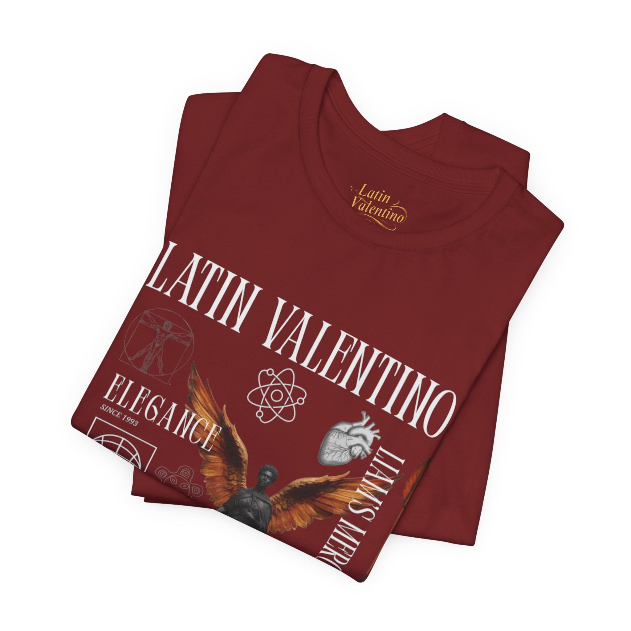 Unisex Jersey Short Sleeve Tee | Latin Valentino Merch | Detailed Graphic T-shirt