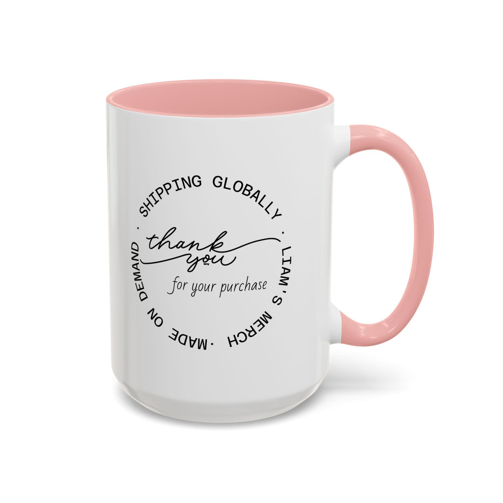 Latin Valentino’s “Thank you” Coffee Mug | Liam’s Merch | Perfect Addition to Finalize Purchase