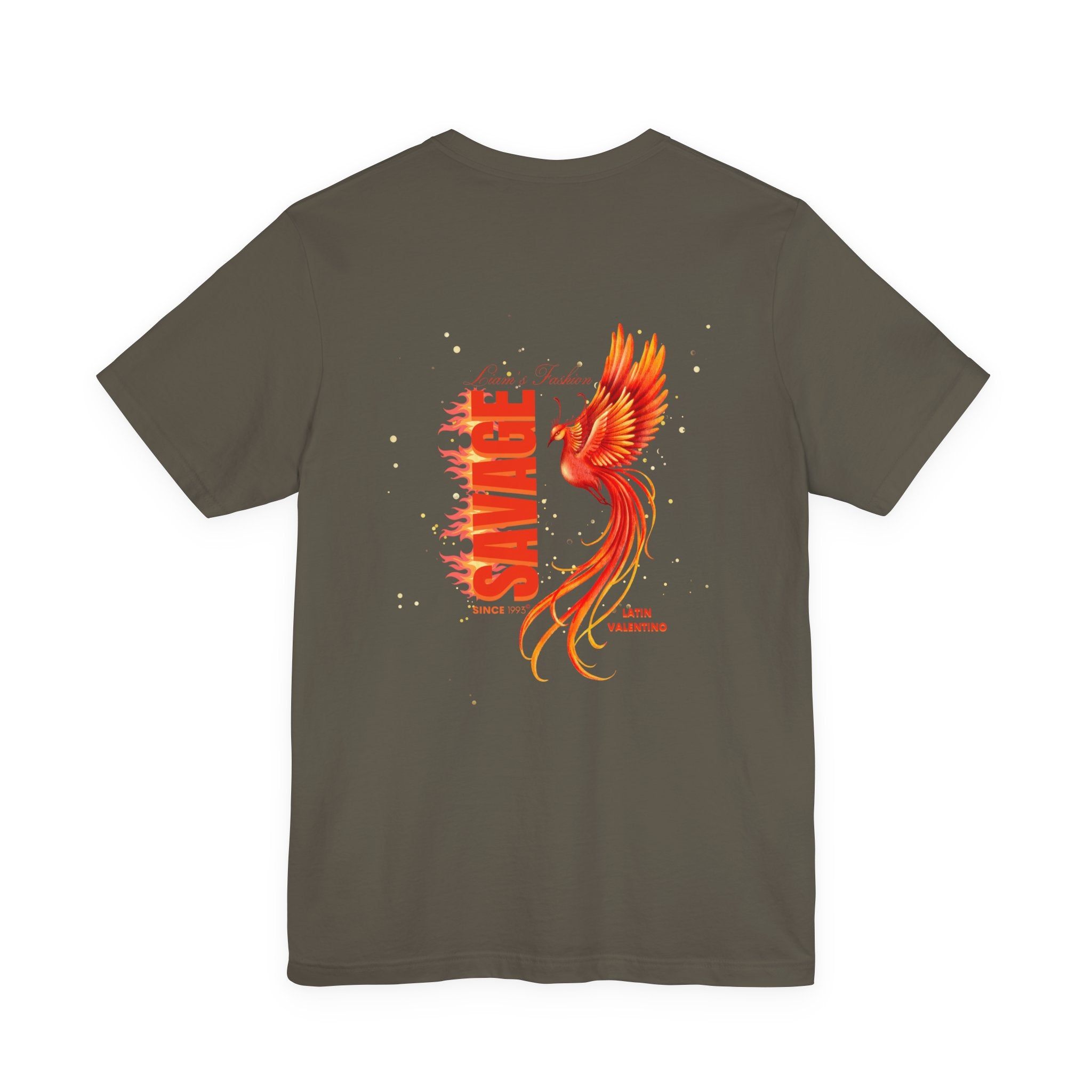 Phoenix graphic T-Shirt | Latin Valentino — Savage Since 1993 | Liam’s Merchandise
