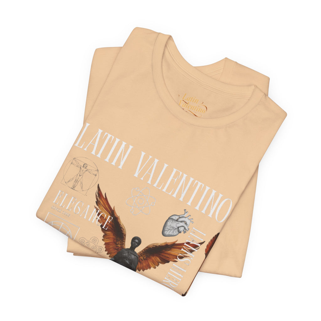 Unisex Jersey Short Sleeve Tee | Latin Valentino Merch | Detailed Graphic T-shirt