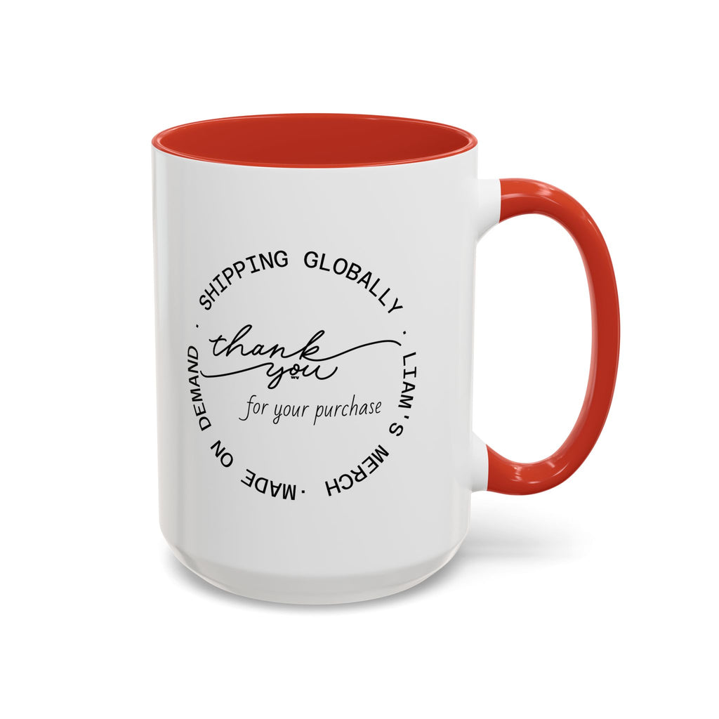Latin Valentino’s “Thank you” Coffee Mug | Liam’s Merch | Perfect Addition to Finalize Purchase