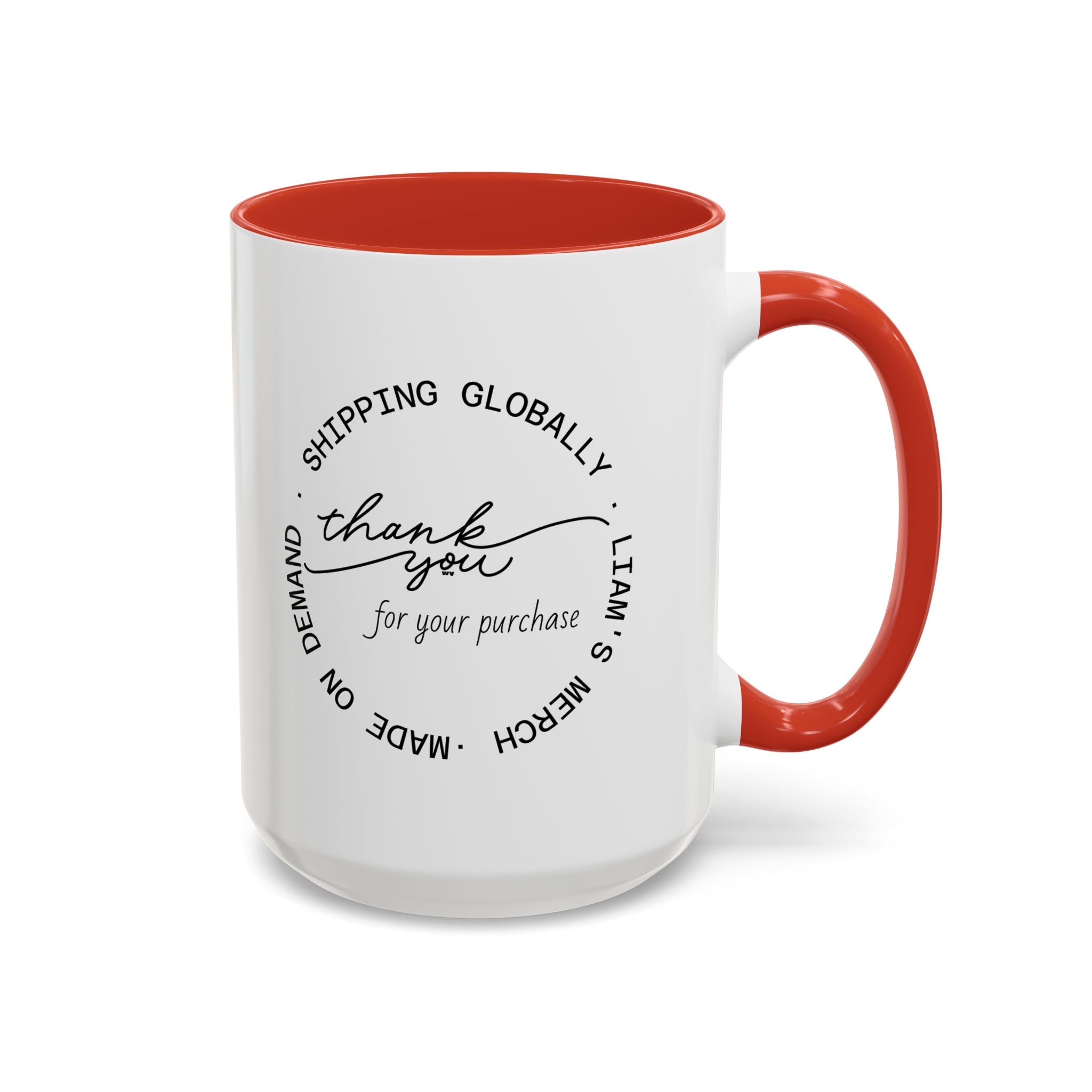 Latin Valentino’s “Thank you” Coffee Mug | Liam’s Merch | Perfect Addition to Finalize Purchase