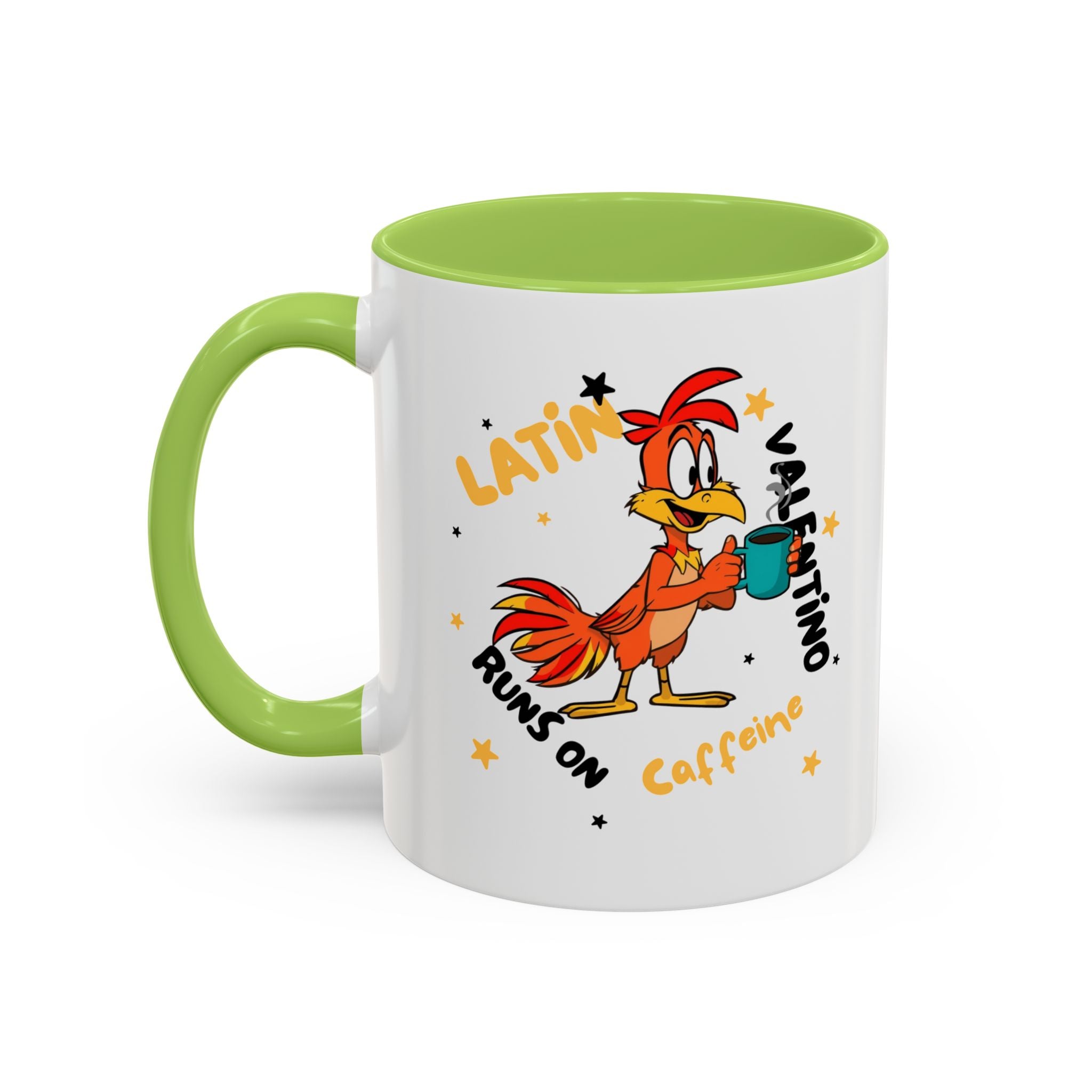 Latino Valentino Runs on Caffeine | Coffee Mug