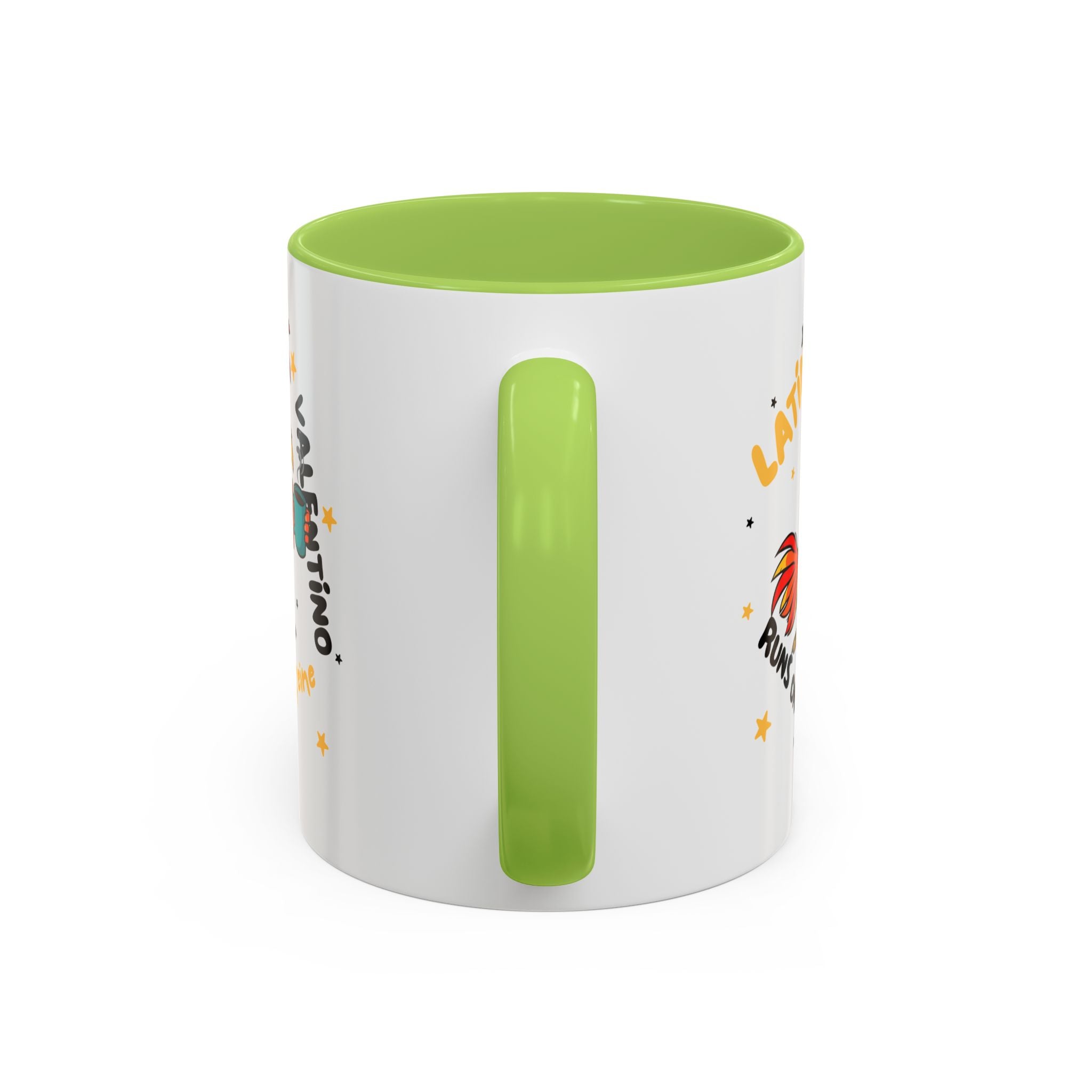 Latino Valentino Runs on Caffeine | Coffee Mug