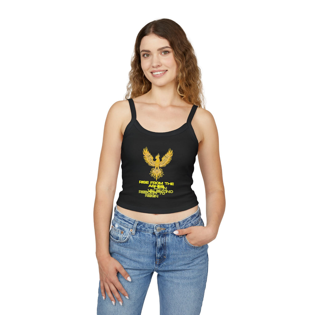 Phoenix Rise From The Ashes Tank Top | Yellow Firebird Graphic | Latin Valentino’s Merch