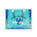 Holographic Phoenix Beach Tote Bag | Iridescent Clear Tote | Latin Valentino