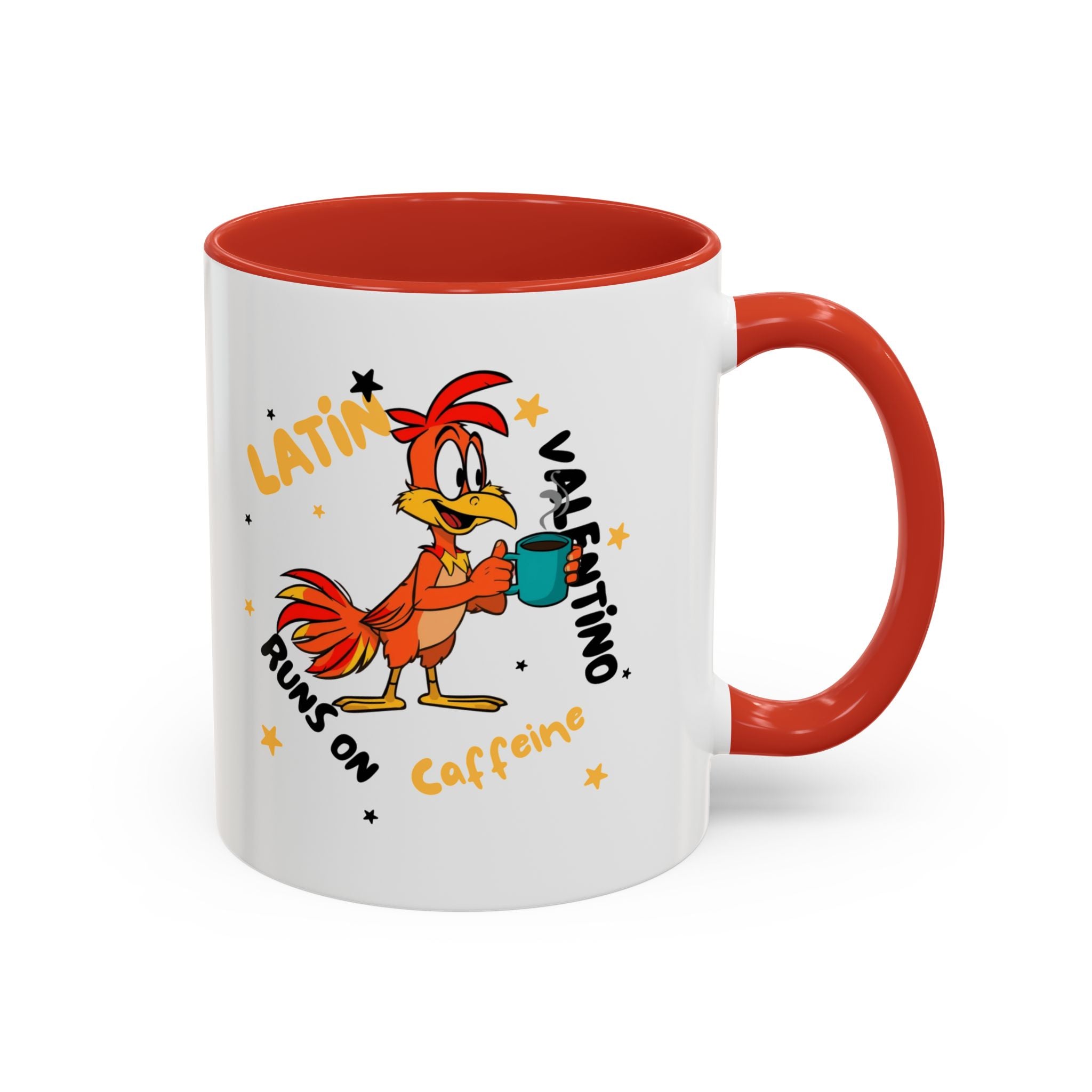 Latino Valentino Runs on Caffeine | Coffee Mug