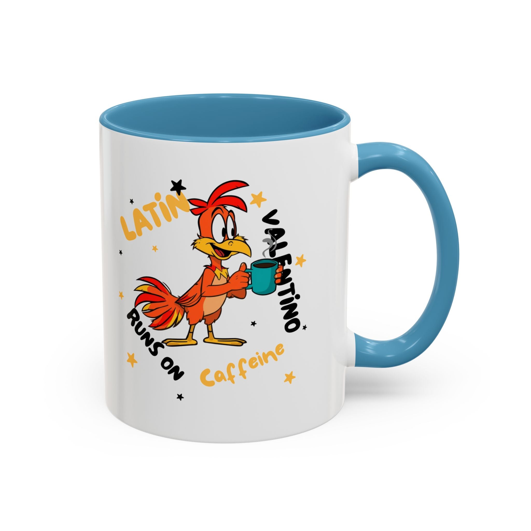 Latino Valentino Runs on Caffeine | Coffee Mug