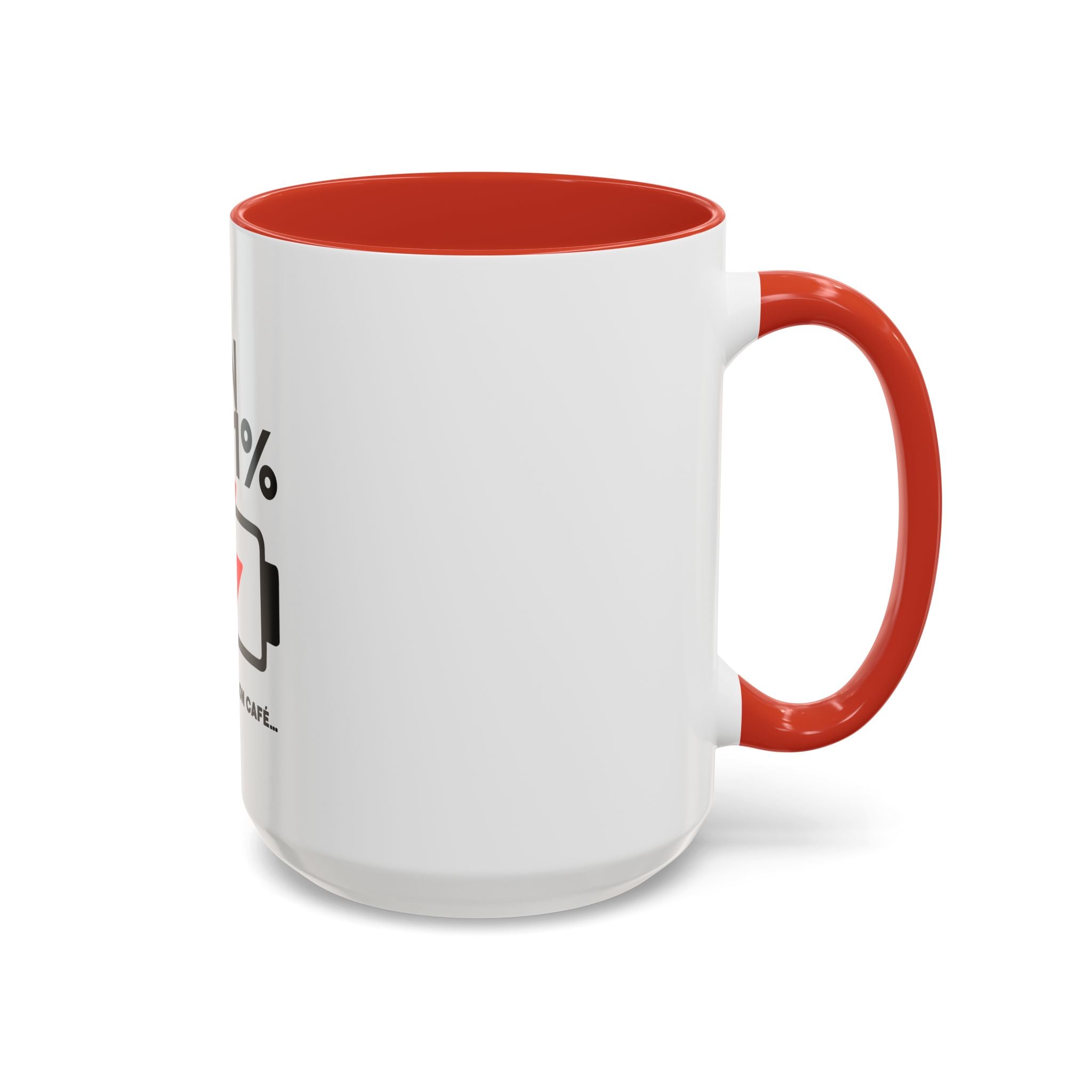 Latin 1% Battery Low Coffee Mug | Accent Ceramic Mug | Latin Valentino