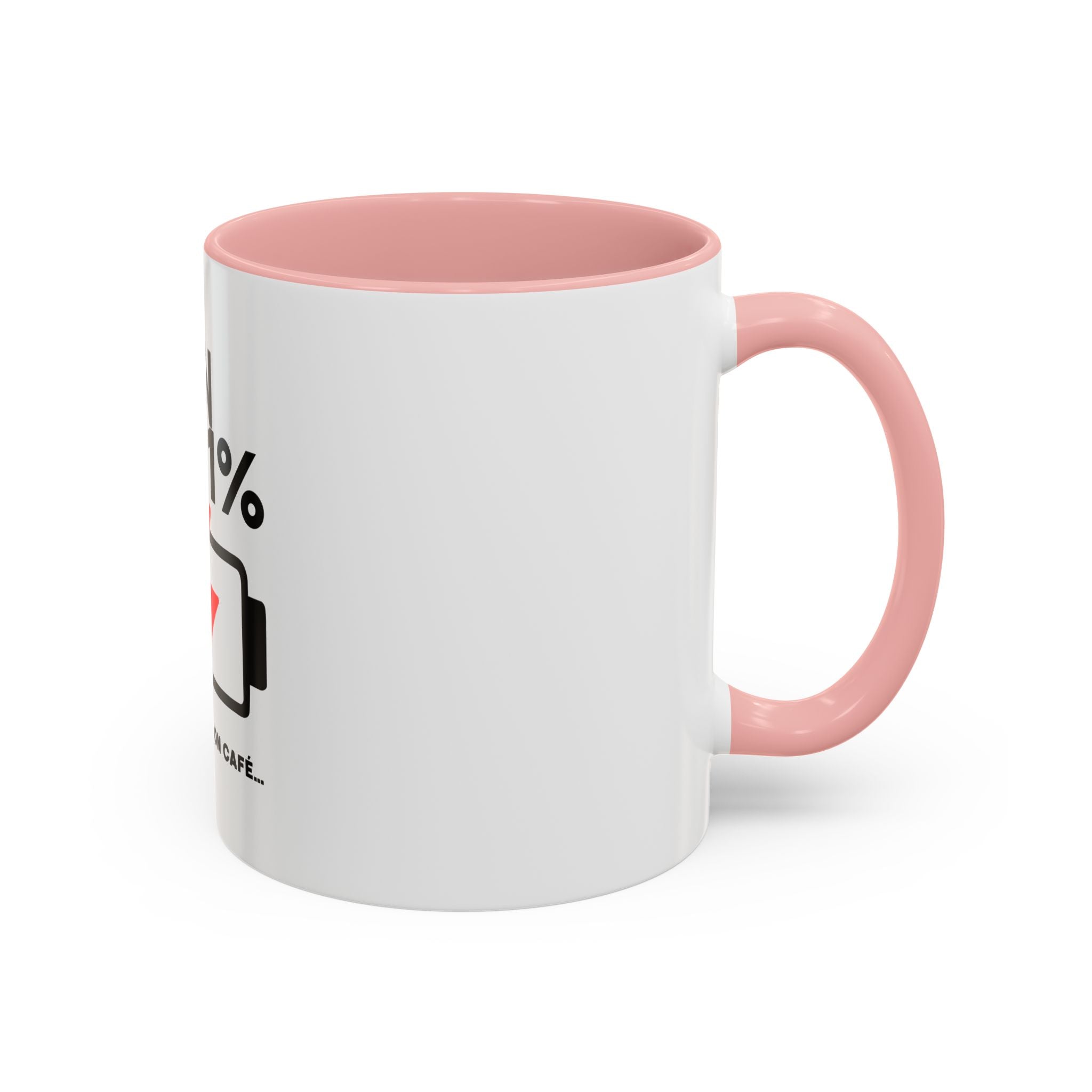 Latin 1% Battery Low Coffee Mug | Accent Ceramic Mug | Latin Valentino
